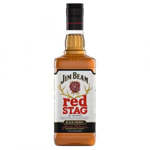 JIM BEAM RED STAG BLACK CHERRY KENTUCKY STRAIGHT BOURBON WHISKEY